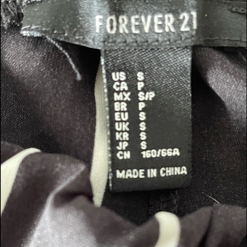 Forever 21 striped jumpsuit